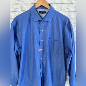 Tommy Hilfiger Regular Fit Blue Button Down Shirt